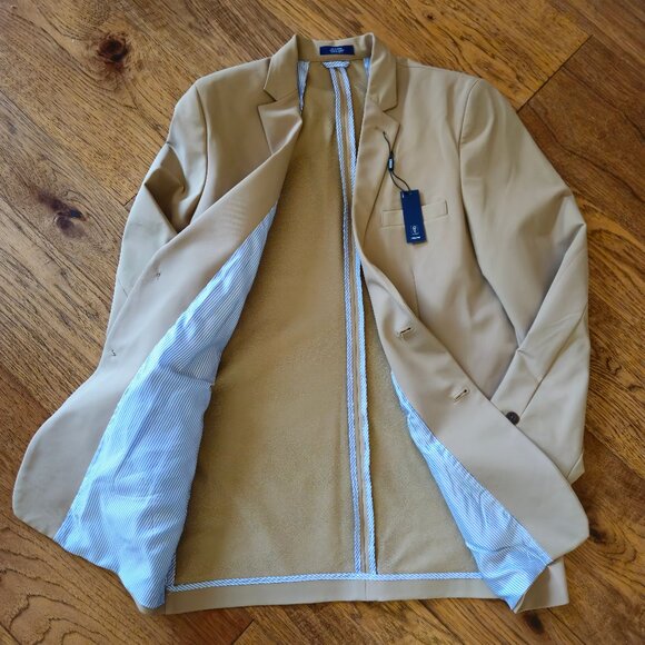 Izod Tan Boys Blazer Size 20 - Picture 3 of 5